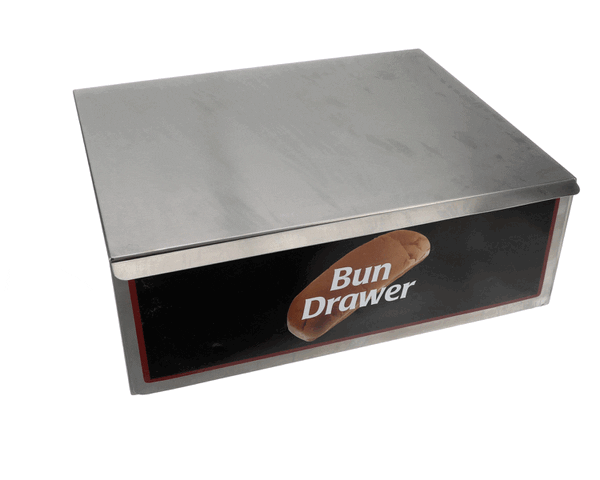 BENCHMARK USA 65010 DRY BUN BOX - 10 DOG ROLLER GRILL