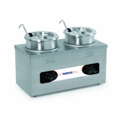 NEMCO 6120A COUNTERTOP WARMER  4 QUART  TWIN WELL  S