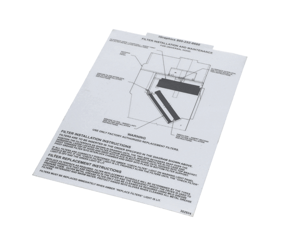 WELLS 2M-302924 LABEL VCS FILTER INSTALL