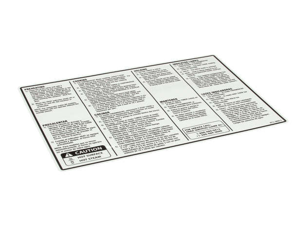 ACCUTEMP AT1L-3658-3 OVERLAY STEAMER INSTRUCTIONS