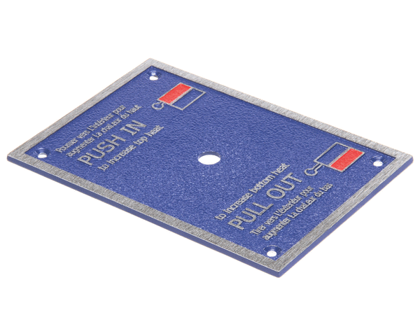 BAKERS PRIDE U1356A PUSH-PULL PLATE [Y6000]