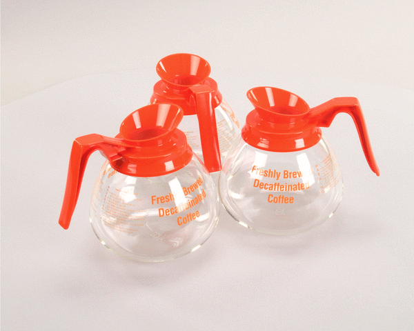 BLOOMFIELD DCF8913O3 DECANTER  W/ ORANGE HANDLE 3P