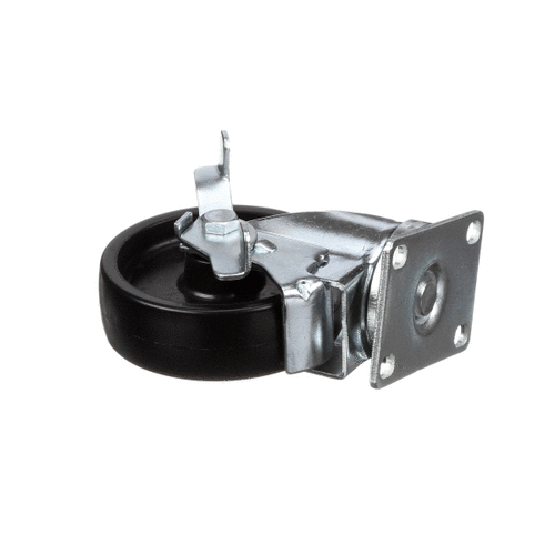 CONTINENTAL REFRIGERATION 50212 CASTER  FLAT PLATE (4IN  W/ BRAKE) (5-1/8IN