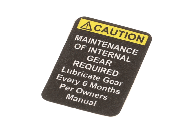 GLOBE X91009 MIXER LABEL CAUTION - SMALL