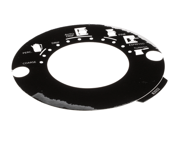 GRINDMASTER CECILWARE 82032 DECAL  GRND SEL 875 BLK