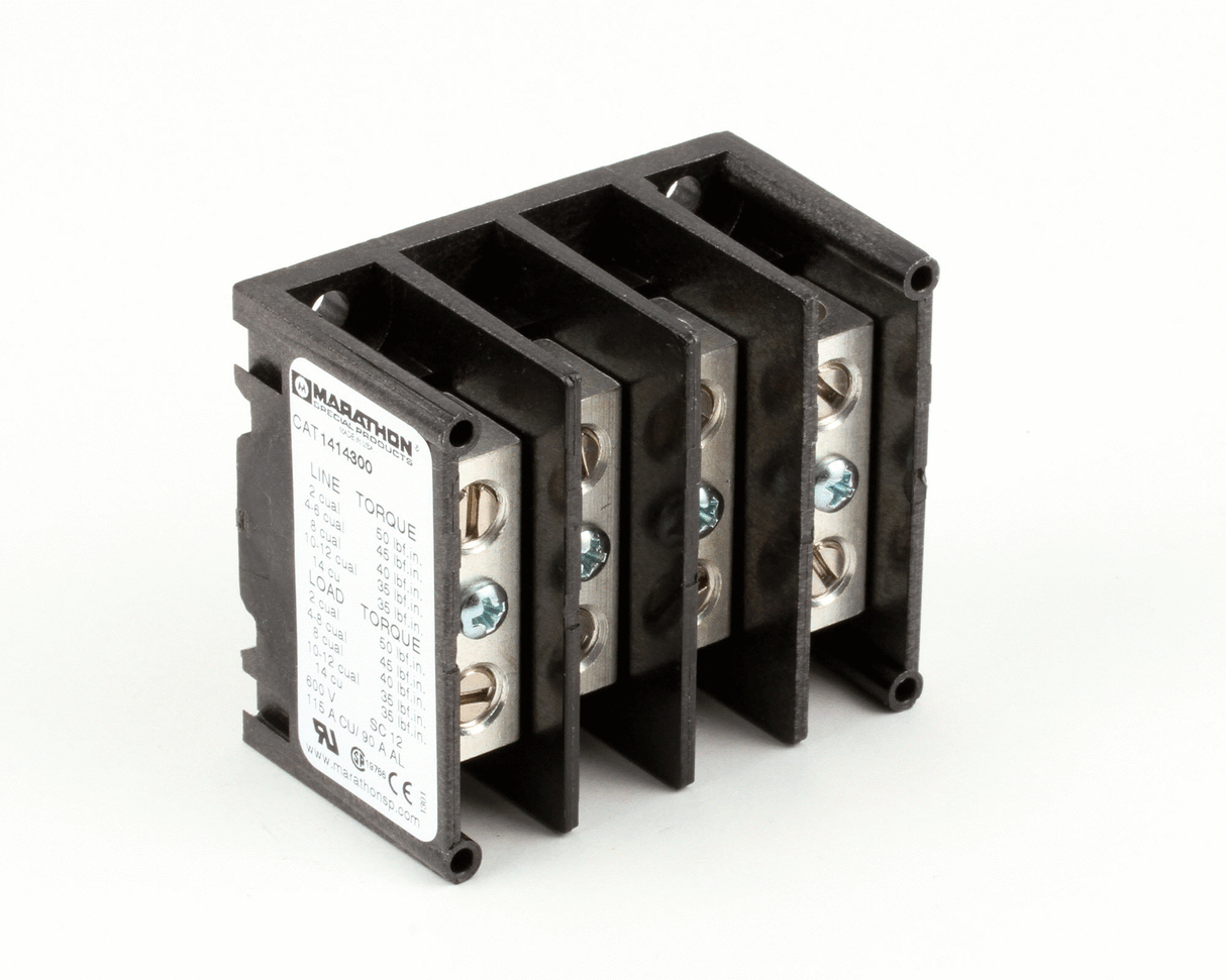 GROEN 119850 TERMINAL BLOCK 4-POLE 115 AMP