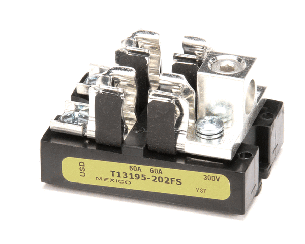 HATCO 02.41.001.00 FUSE BLOCK 60A 300V 2P 2/0 LUG