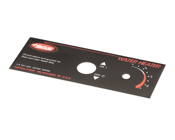 HATCO 07.01.258.00 CONTROL PLATE FR SERIES