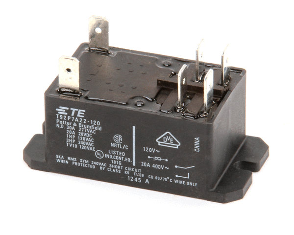 HUSSMANN 0459304 RELAY-30AMP DP/ST N.O. 120V COIL