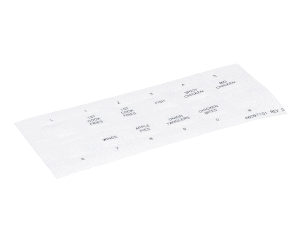 PITCO A6097101 LABEL SSH60W LEFT HAND COOK