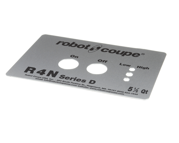 ROBOT COUPE 407232 FRONT PLATE R4N SERIE D