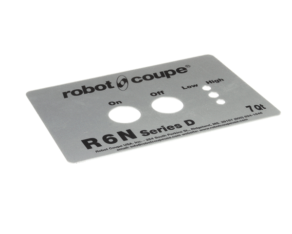 ROBOT COUPE 407234 FRONT PLATE R6N SERIES D