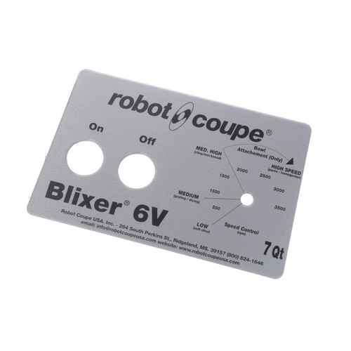 ROBOT COUPE 408087 FRONT PLATE BLIXER 6VV