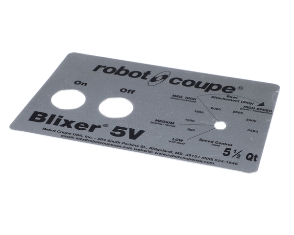 ROBOT COUPE 408089 FRONT PLATE BLIXER 5VV