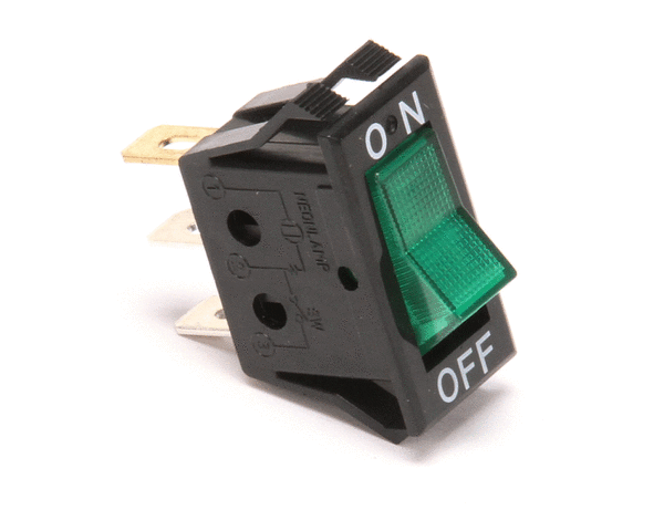 TURBO AIR ZK75-00001A LAMP SWITCH GREEN