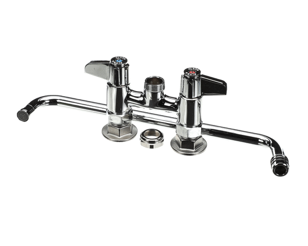 T&S BRASS 5F-4DLX14 FAUCET  DECK MOUNT  4 CENTERS  14 SWING