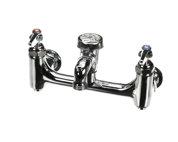 T&S BRASS B-0674-CR-BSTP SERVICE SINK FAUCET  8 WALL MOUNT  CERAM