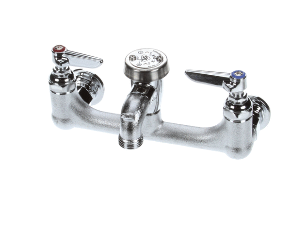 T&S BRASS B-0674-RGH SERVICE SINK FAUCET  WALL MOUNT  8 CENTE