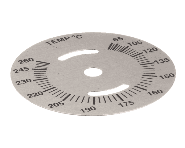 VULCAN HART 00-358539-00002 PLATE DIAL TEMPERATURE