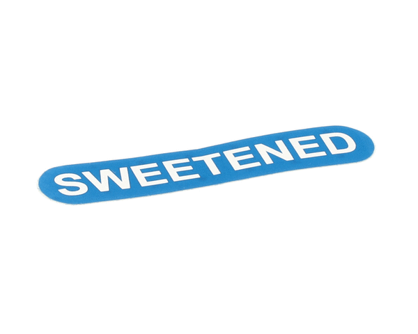 WILBUR CURTIS WC-3862 LABEL  SWEETENED